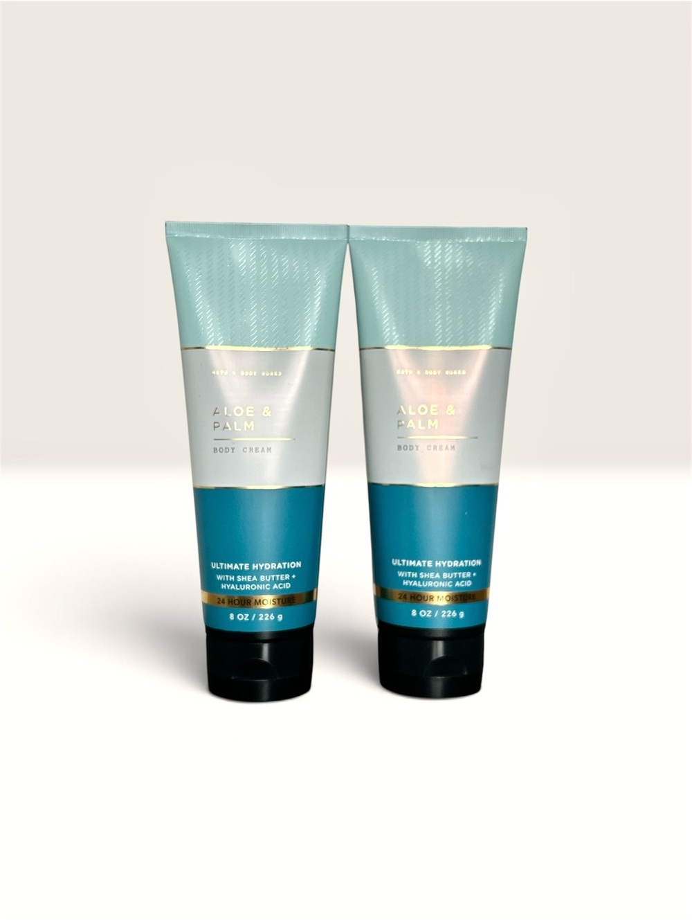 BATH & BODY WORKS Aloe & Palm Body Creams 8 OZ X2 NEW!